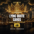 Lyric Quote Cards