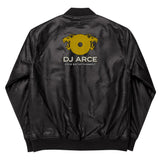 DJ ARCE Leather Bomber Jacket