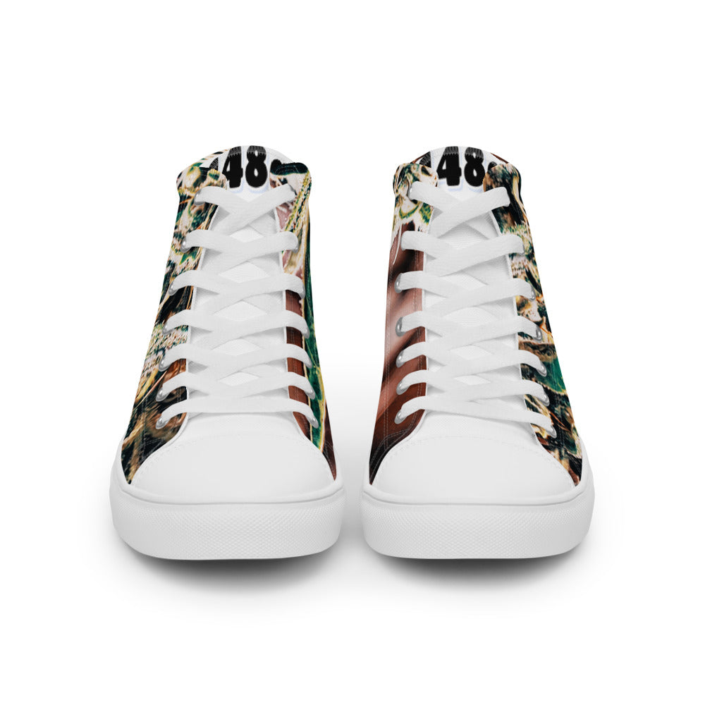 448g Men’s high top canvas shoes