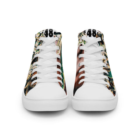 448g Men’s high top canvas shoes