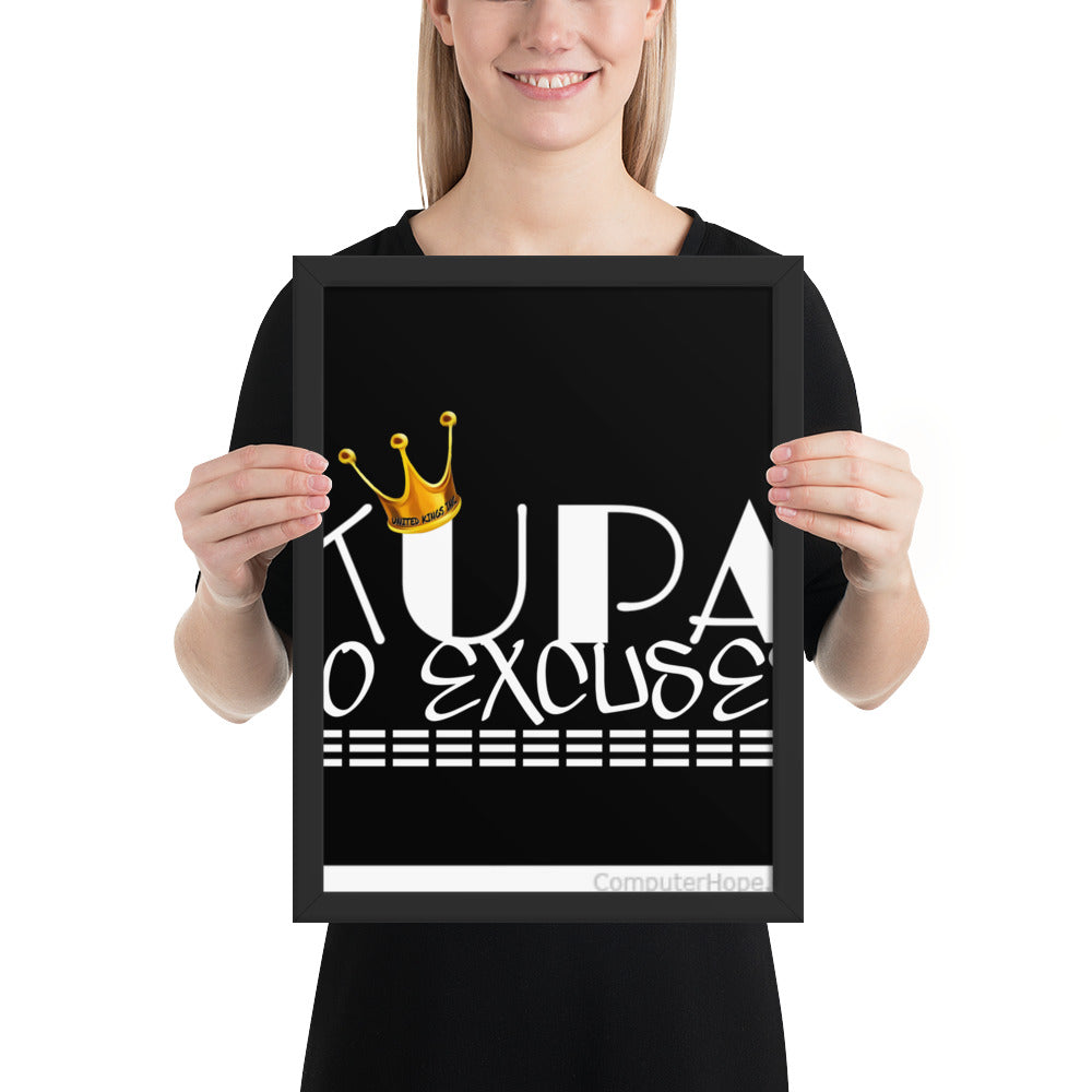 KUPA NO EXCUSES POSTER